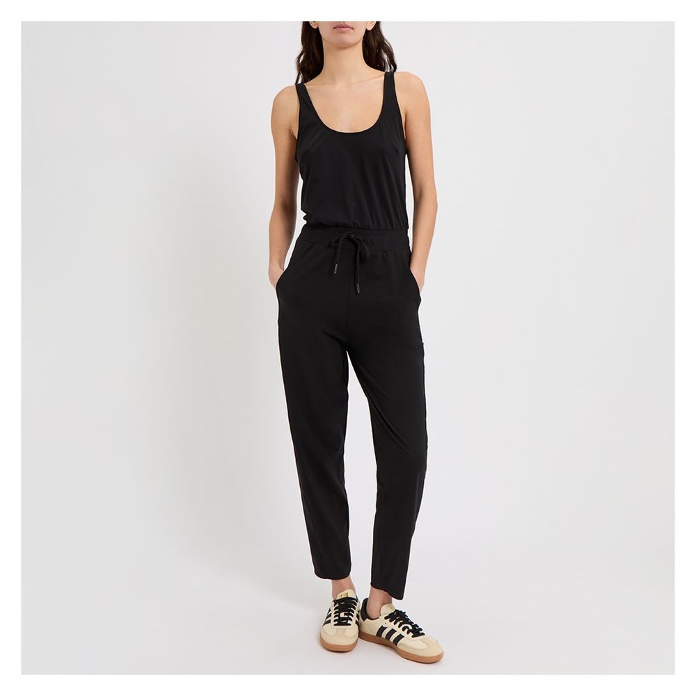 Black Sleeveless Jumpsuit
